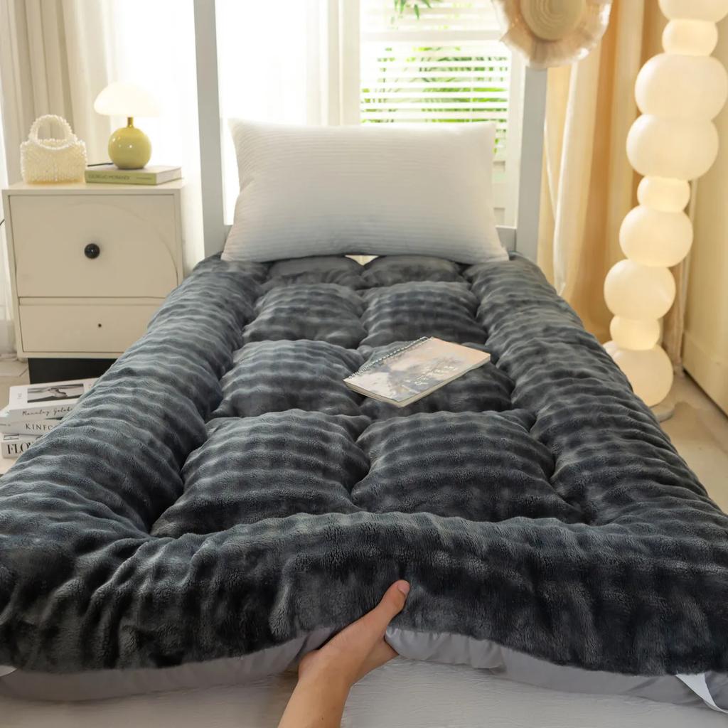 WTEMPO Winter Thickened Plush Bedroom Bed Sheet Tatami Plush Pads Foldable High Quality Soft Mattress School Dormitory Mattress