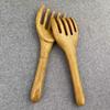 Golden Sandalwood Five-Claw Head Massage Comb and Guasha Scraper