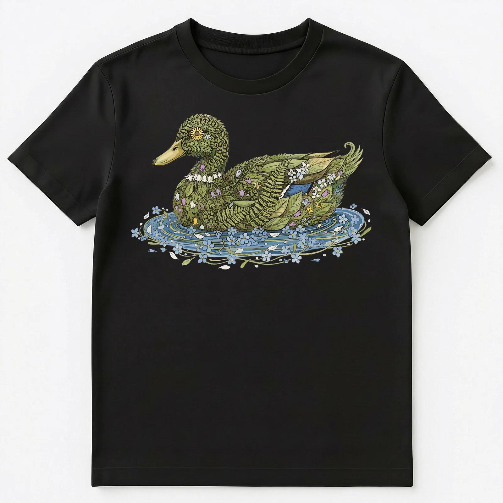 Duck Lover Botanical Nature Art Wildlife Unisex T-Shirt XL