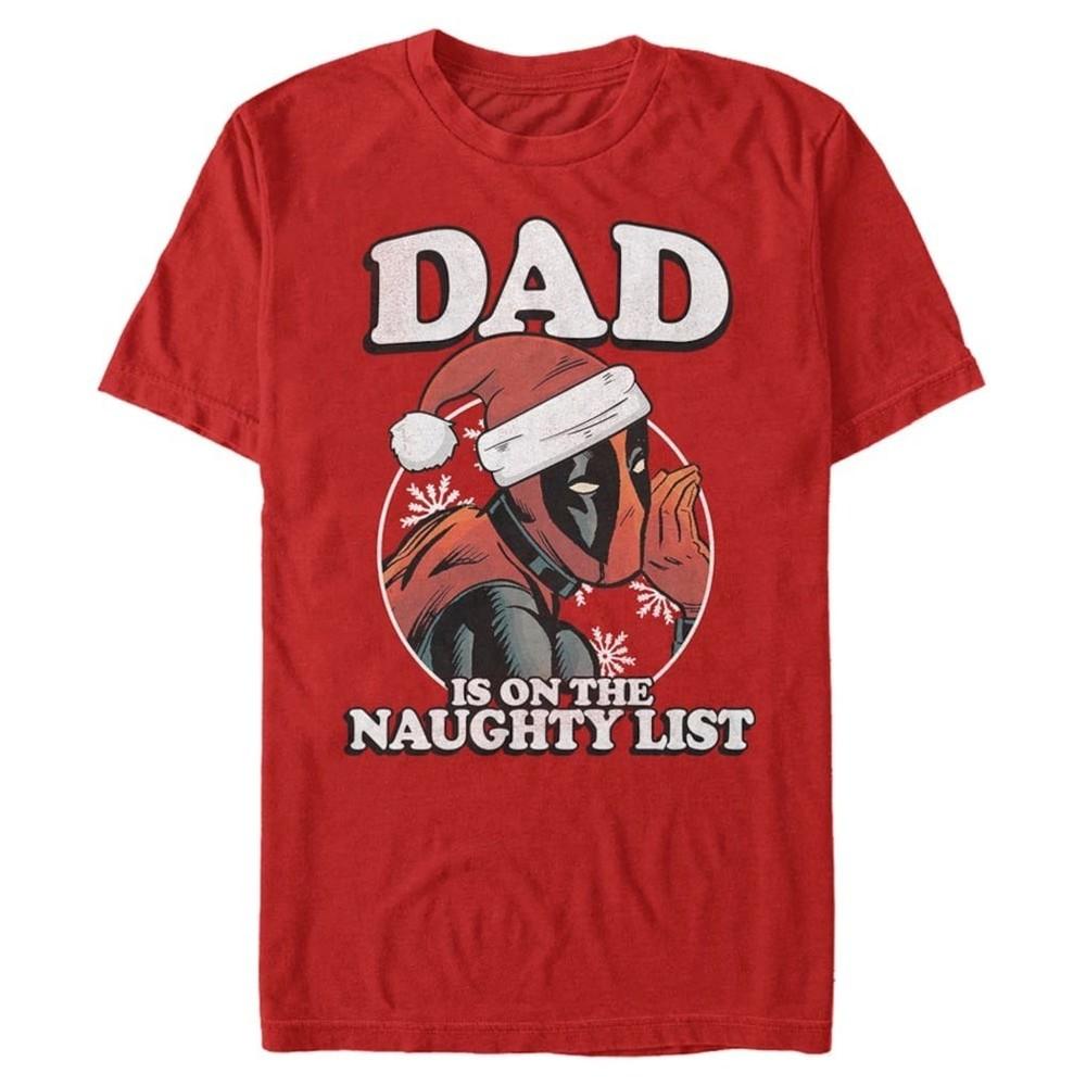 Графическая футболка Deadpool Marvel Comics Mad Engine Bad Dad - Красная Размер S-5XL Унисекс L