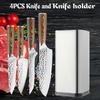 Kitchen Chef Knives Japanese Kitchen Knife Hand Forged Hammer Fruit Vegetable Knives Professional Boning Knife with Holder
