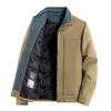 % White Duck Down Fake Two-piece Down Jacket Men's Winter New Loose Lapel Casual Jacket Men's