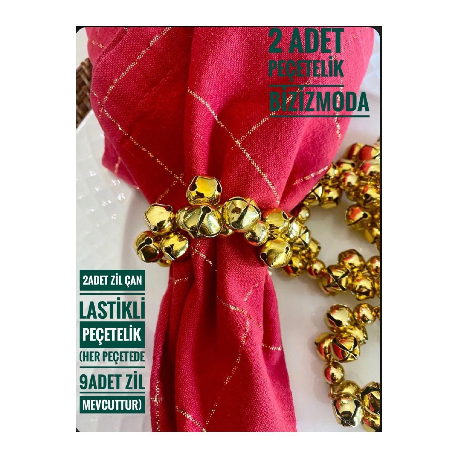 

New Year s Table Decoration Decorative Napkin Ring Napkin Ring For 2 People золотой