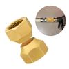 Sturdy Brass Female Swivels Flares Adapters with Sealing Gaskets Convenient Accessory for Fuels Transfer 2Pieces