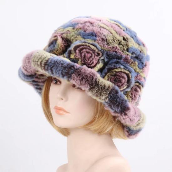 

Новая женская шапка из натурального меха кролика рекс, женская зимняя теплая модная шапка из меха кролика рекс, настоящая мягкая вязаная шапка из натурального меха кролика рекс