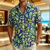 The New Men's Paisley Printed Holiday Shirt Is Suitable for Casual Vacations and Bohemian Style