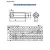 Class 12.9 Inner Hex Flat Head Headless Grub Screw M3-M12