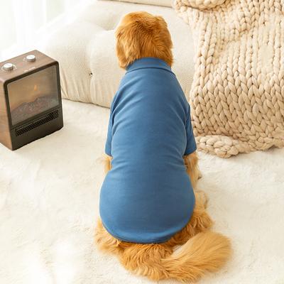 Jednoduché oblečení pro psy z německého sametu pro velké psy golden retrievera husky spodní tričko podzim a zima teplé oblečení pro mazlíčky