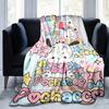 1pc, Sanrio Cute Pochacco Baby Home Decor Flannel Blanket, Perfect Gift for Bedroom, Living Room, Travel, Camping, Car, Beach, Office Nap. Ideal Sofa