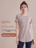 Plus Size Women's Loose Yoga T-Shirt - Casual Quick-Dry Fitness Top with Short Sleeves for Summer
