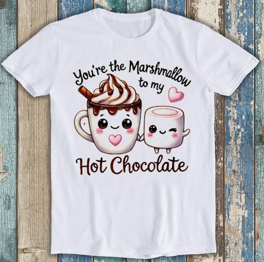 

День святого Валентина Ты мой зефир к моему шоколаду Смешная футболка в подарок 1981 3XL