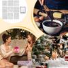 10 Pieces Christmas Themed Silicone Casting Mold Elk, Angel, Christmas Tree Reusable Gypsum Molds Non-Stick Home Decor