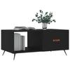 VidaXL Table basse noir 90x50x40 cm bois d'ingénierie 829181