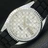 REFURBISHED SEIKO 5 AUTOMATIC MENS WATCH JAPAN MADE WHITE DIAL CUSTOM A440014-2 QV90-a440014