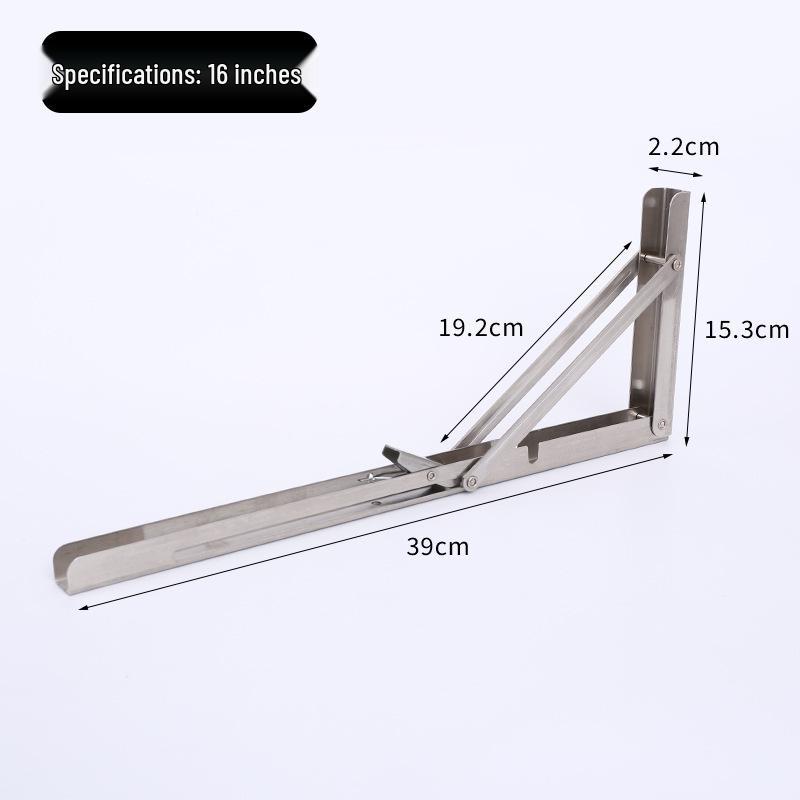 Thickened Stainless Steel Foldable Triangle Shelf Bracket for Wall Support