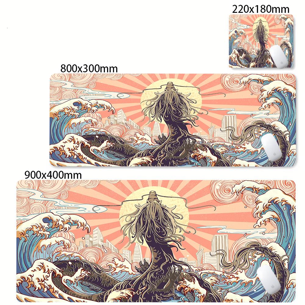 90x40cm Office Large Mousepad XXL Large Dragon Desk Mat Gamer Mouse Pad Computer PC Accessories Table Mats Art illustration Mats