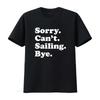 Funny Sailing Sailboat for Boys or Girls T Shirt Vintage Washed Unisex Homme Stretched Breathable Fashion Graphic Soft