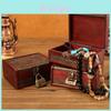 Wooden Lockable Storage Box With Lid For Jewelry And Keepsakes Modern Minimalist Design