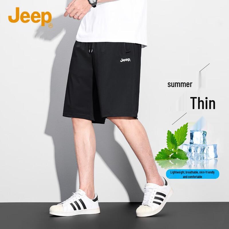 JEEP Men s Ice Silk Breathable Summer Casual Shorts M
