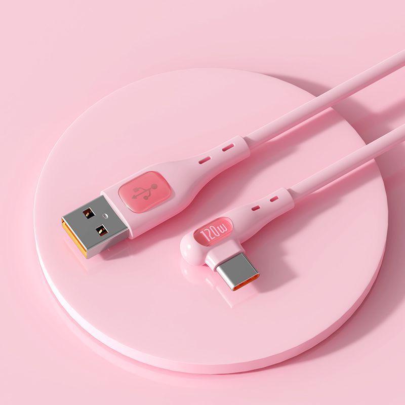 

120W Супершвидкісний кутовий кабель для передачі даних для Apple, Huawei, Honor, Xiaomi