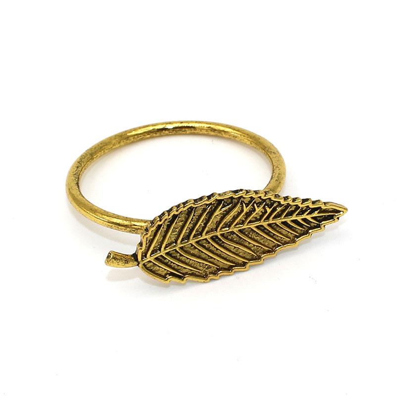 10pcs/ot Classic Vintage Leaf Napkin Ring Leaf Napkin Buckle Maple Leaf Alloy Napkin Ring Wedding Table Decoration