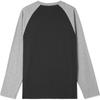 Levis Logo Print Simple Comfortable Raglan Long Sleeve T-Shirt Men Tops Charcoal Color-Block 002H5-0001