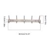Wall Mounted Coat Hook Rack Steel 5-Hook Clothes Hanger Door Back Towel Storage