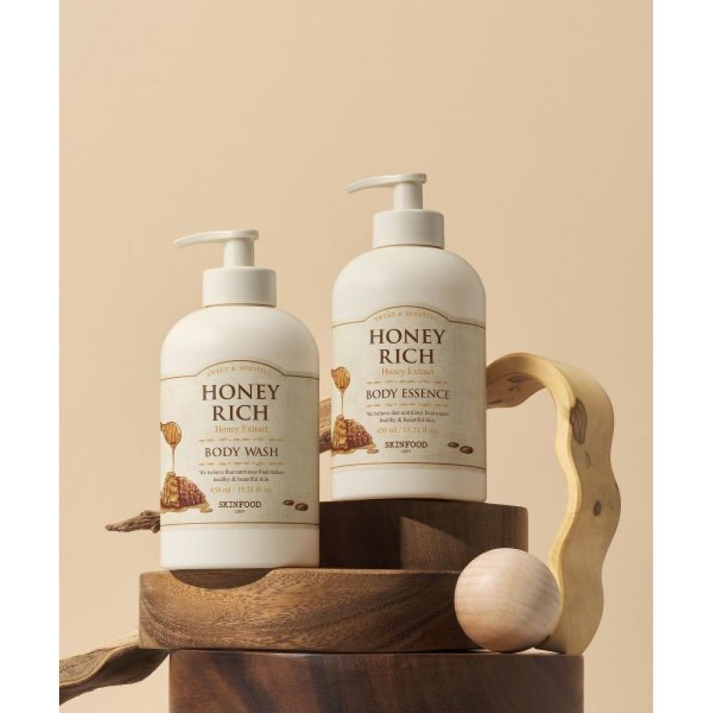 Skinfood Honey Rich Body Wash  Body Essence 450ml wash