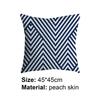 Pillow Case Exquisite Removable Polyester Peach Skin Comfortable Square Cushion Cover