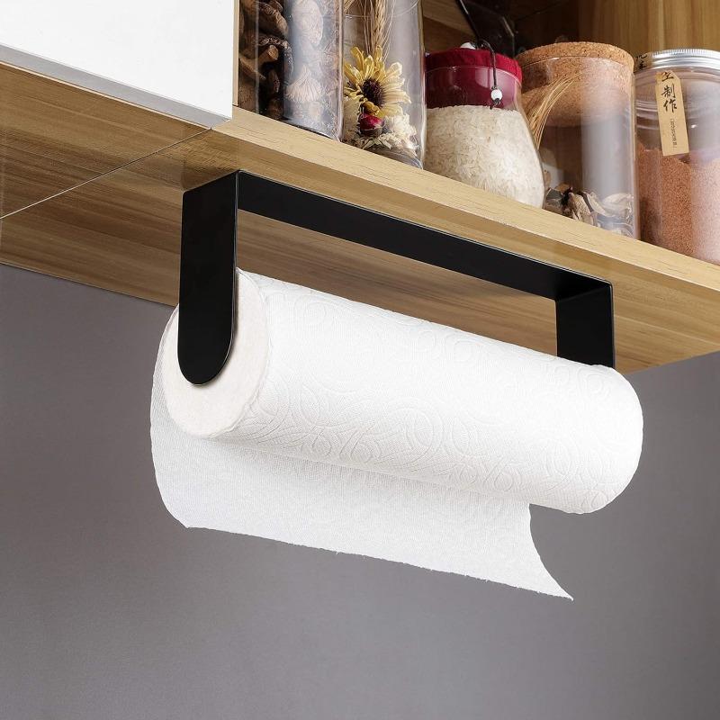 Paper Towel Holder White Wall Mounted Paper Towel Rack Under Cabinet for Kitchen - Lighter but Stronger Than Stainless Steel