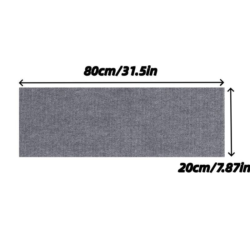 1pc 20x80cm Staircase Mat Non-Slip Self-adhesive Stair Tread Carpet Mat Soft Stripe Protection Cover Pads Home Decor