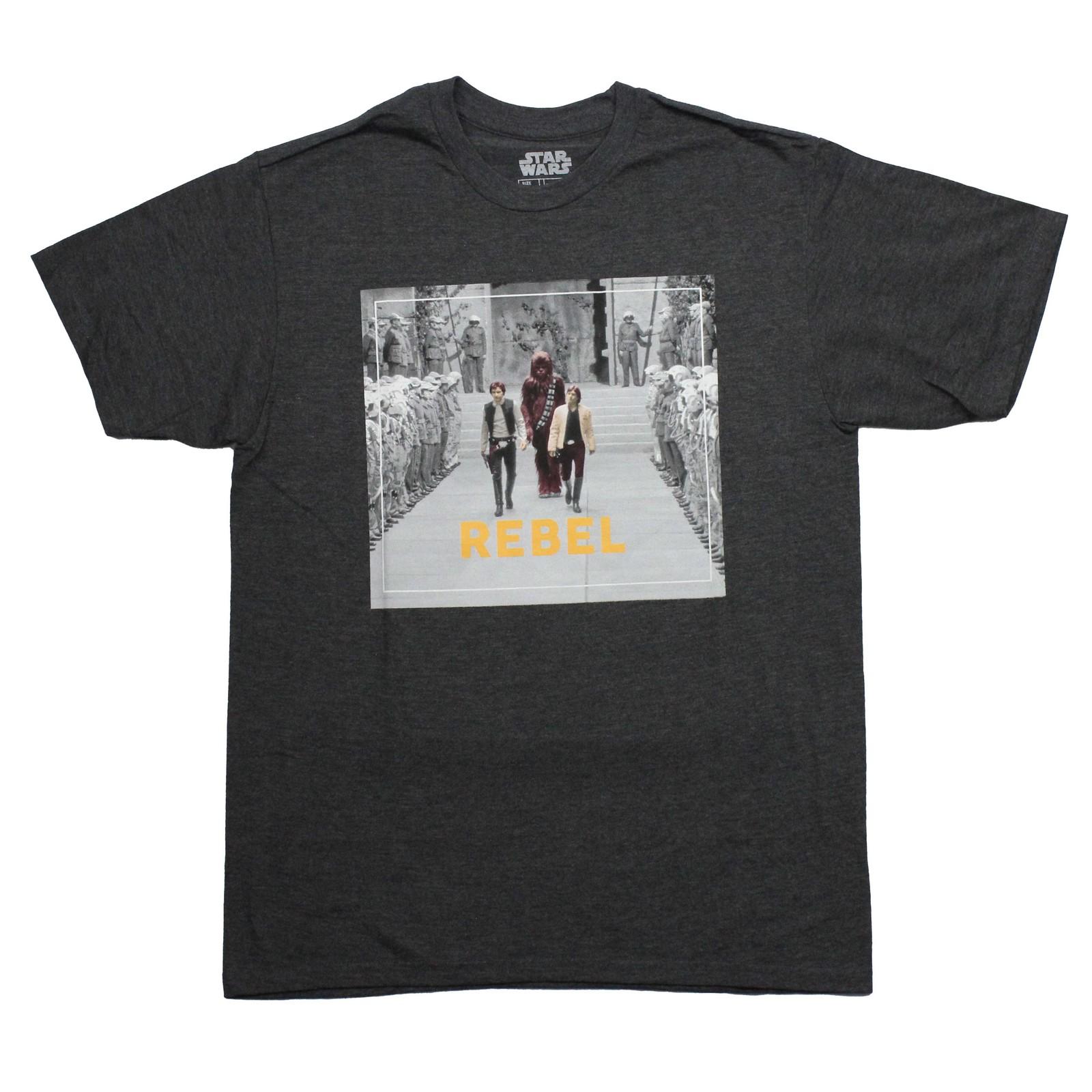 Star Wars New Adult T-Shirt - Rebel Han Luke & Chewbacca Awards XXXXL