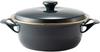 Fuji Enamel Casserole Dish, Enamel, IH Compatible, Cocotte with Lid, 22cm, Payne's Gray, EX Series EX-22W CH