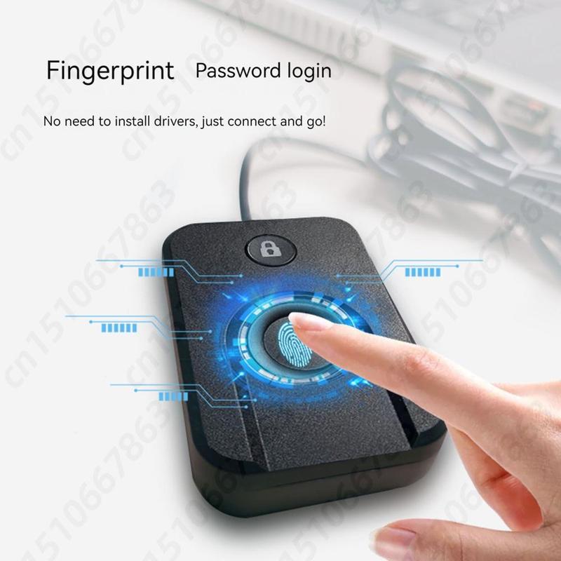 Windows Hello 10/11 Biometric Fingerprint Login USB Reader Scanner Module Device for PC/Laptop Security Key Safe Account Login