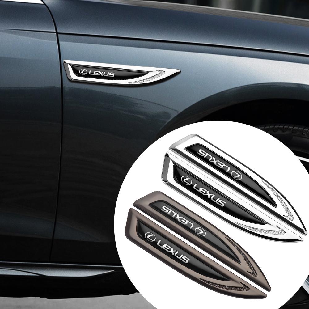 3D Metal Car Side Body Logo Badge Sticker Decoration Decals Accessorie For Lexus LS LC IS350 ES300h ES300 IS250 IS220d NX350h RX