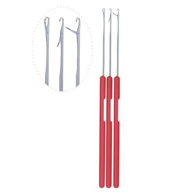 Häkeln mit Zunge Kunststoffgriff Metallhaken Kleine Häkelnadel Einspitzige Zungenhäkelnadel Handstrickwerkzeuge