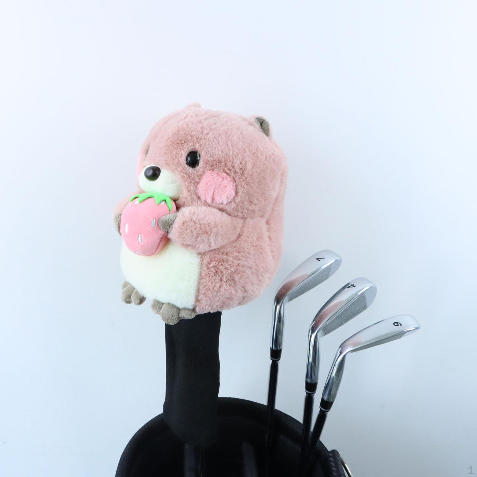 

Чехол для гольф-клюшки из дерева, защита головы, плюшевый щиток, подарок для гольфистов Style B