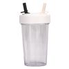 Dual Drink Bottle Dustproof Leakage Proof Portable Dual Use Straw Cup with Sticker for Sports