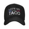 Lets Go Taco Cap Unisex Summer Wear  Baseball Cap Adjustable