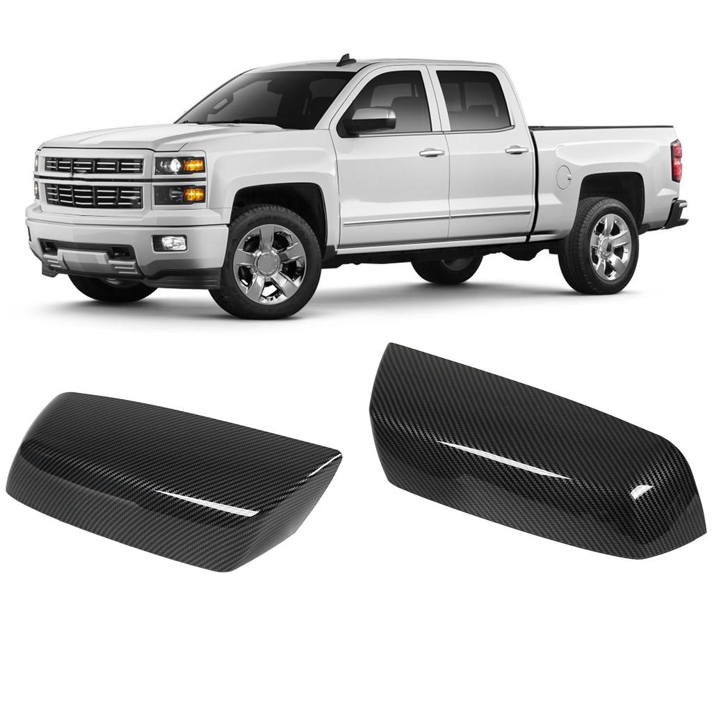 Rear View Mirror Cover   Glossy   Mirror Decoration  or   Replacement for   1500 2014‑19