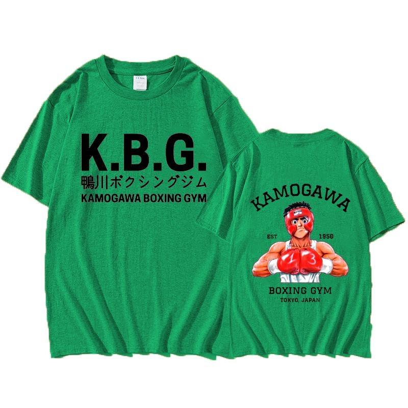 

New Hajime No Ippo Kamogawa Boxing Gym T Shirt Men s Fashion Anime Printed Tees Casual Outdoor Personality Loose Short Sleeve 4XL
