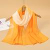 New Print Chiffon Scarf Shawl Women Sunscreen Silk Scarf Turban Long Wrap Beach Travel Outdoor Accessories Trendy Headband