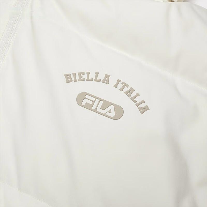 Fila Letter Zip-Up Hooded Jacket Unisex Jackets Reed-White F11U349901FIV