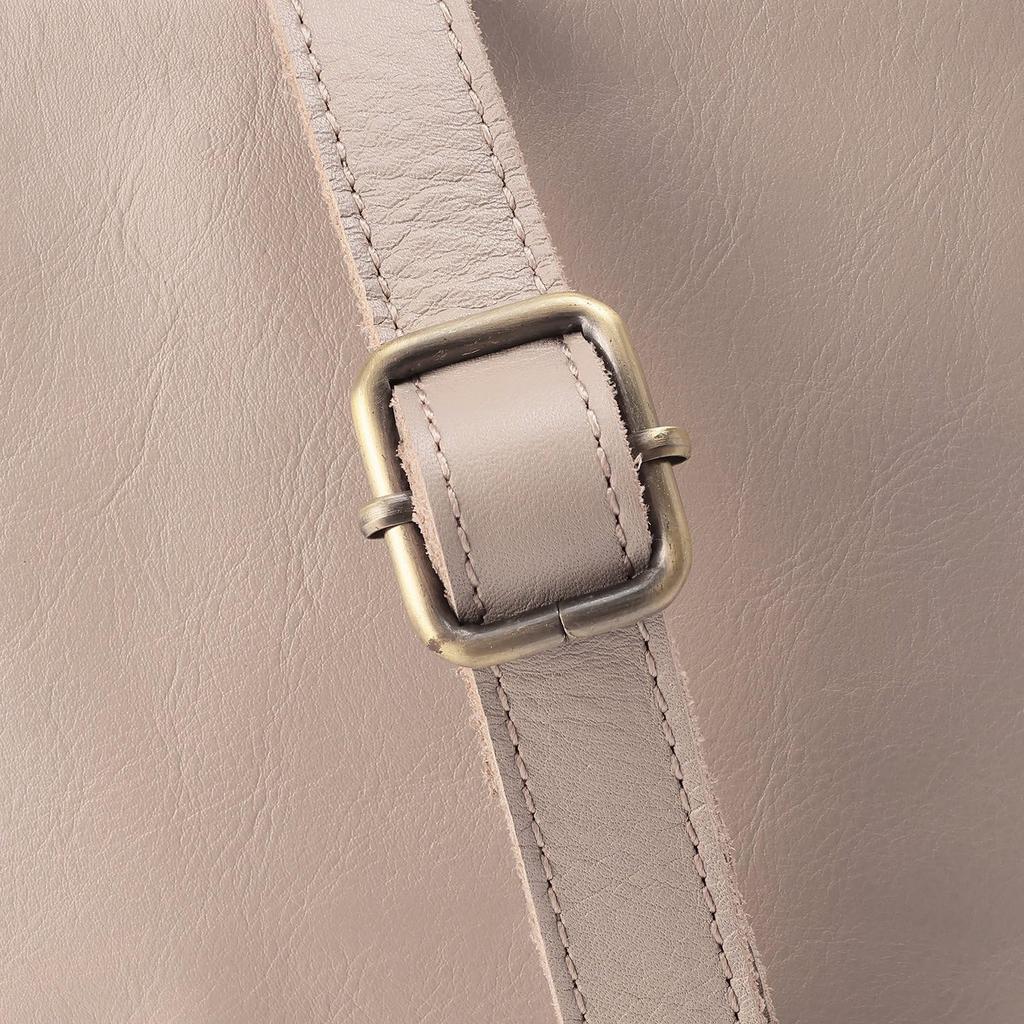 Peaks Peak Damen-Lederhandtasche, Beige, YT-3932