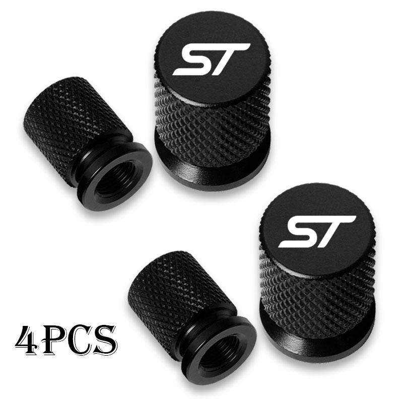 For Ford ST FOCUS 2 3 Mondeo Fiesta Kuga MK2 MK3 MK4 Car Wheel Tire Valve Caps Tyre Stem Covers Airdust Waterproof