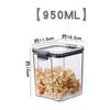 Capacity Plastic Sealed Cans Kitchen Storage Box Transparent Food Canister Keep Fresh New Clear Container