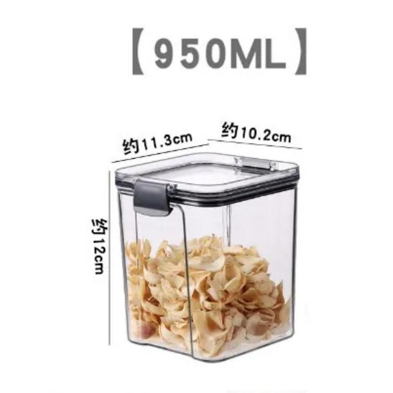 Capacity Plastic Sealed Cans Kitchen Storage Box Transparent Food Canister Keep Fresh New Clear Container