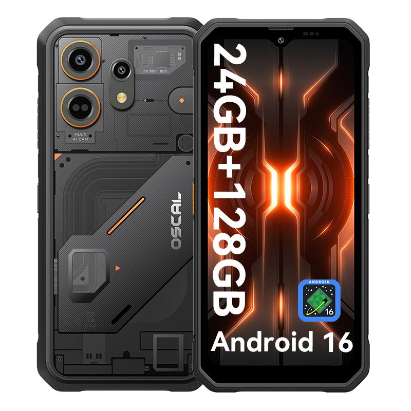 OSCAL MARINE 3 Android 16 Smartphone 8GB+128GB MediaTek Helio G81 Rugged Phone Mobile