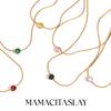MamacitaSlay Stainless Steel Shiny Clear Zircon Necklace Women's Minimalist Choker Neck Chains Fashion Delicate Jewelry Gift