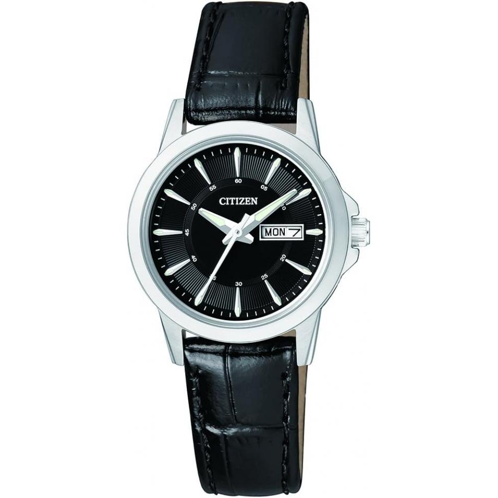 

Citizen Citizen Man Quartz Leather Watch Eq0601 03ee